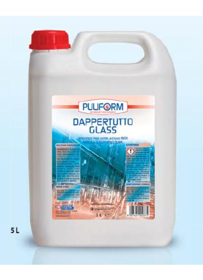 DAPPERTUTTO GLASS Specifico per Vetri, Acciaio Inox, Specchi e Superfici dure lt.5
